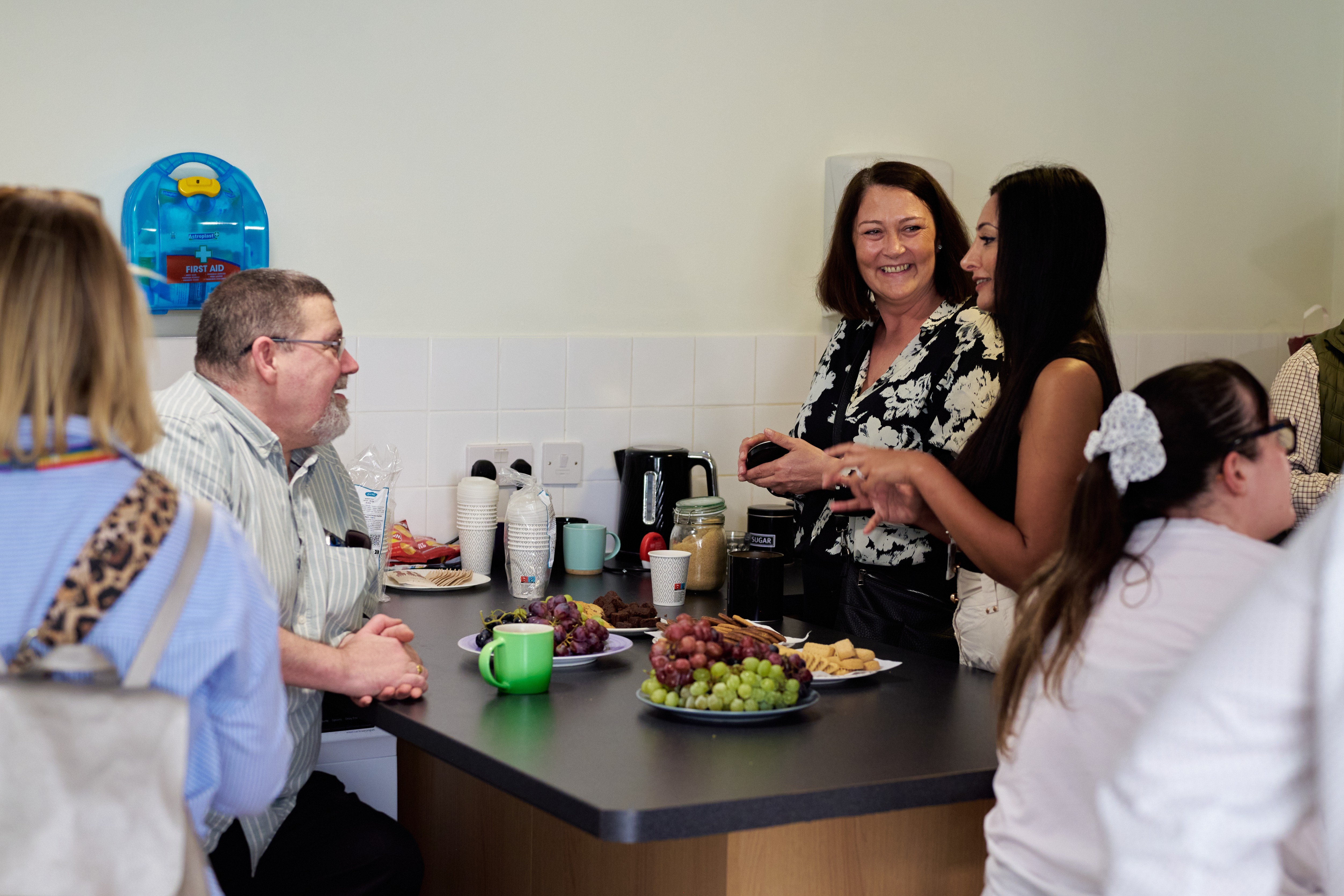 People attending a Social Interest Group open day